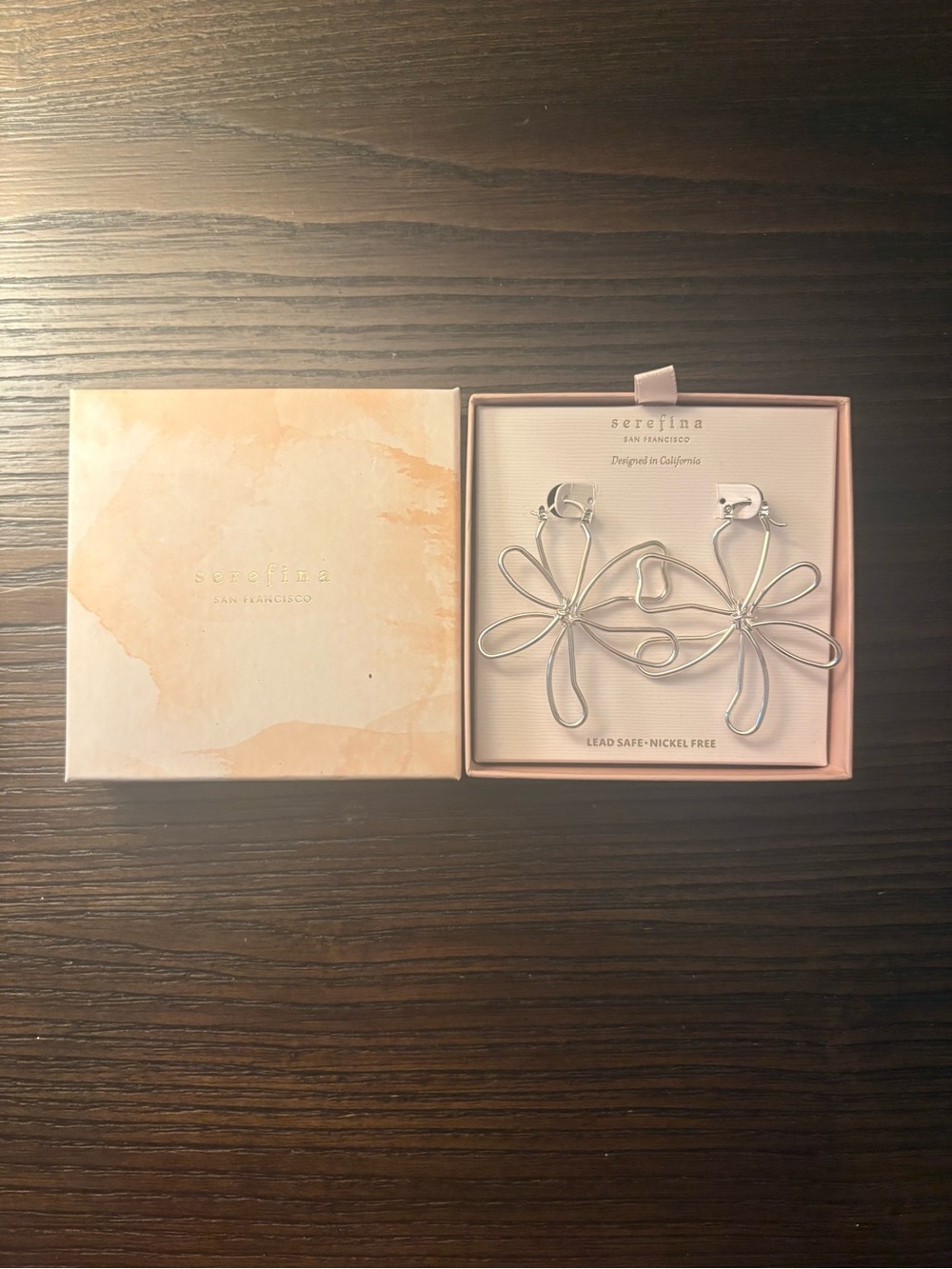 NEW Serefina Silver Flower Earrings